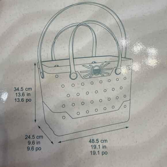 Beachcomber Bag Coral Pink NWT 13.6” X 9.6” X 19.1” - Picture 6 of 7